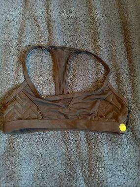 Trina Turk Black Racerback Sports Bralette - Women's Intimates